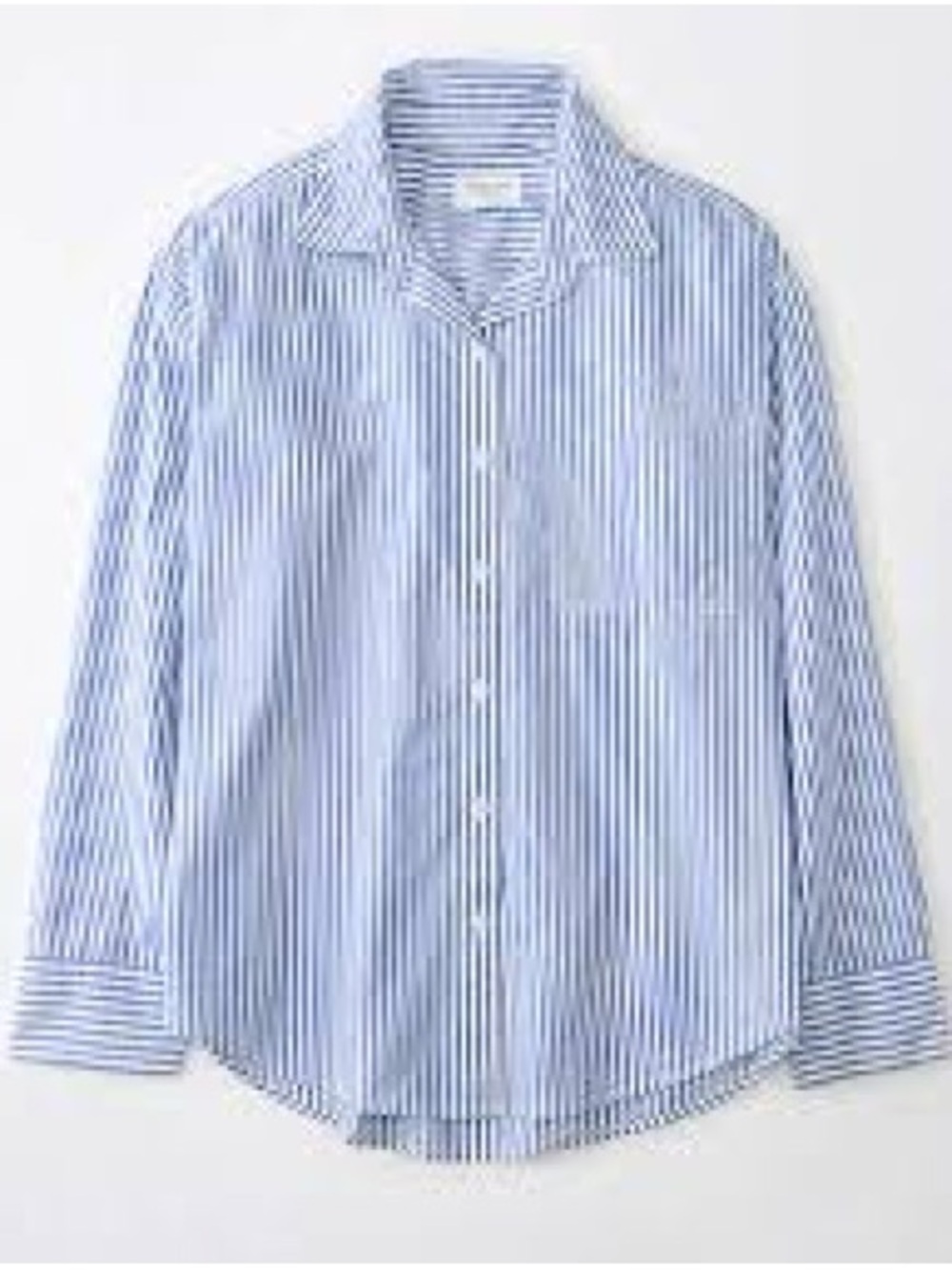 American Eagle Outfitters oversized Fit Blue White Striped Button Up Shirt